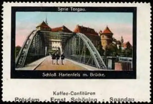 Schloà Hartenfels mit Brücke