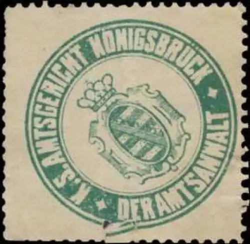 K.S. Amtsgericht KÃ¶nigsbrÃ¼ck der Amtsanwalt