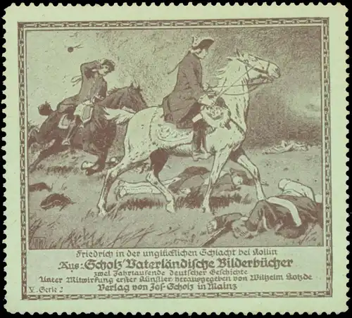 Friedrich in der unglÃ¼cklichen Schlacht bei Kollin