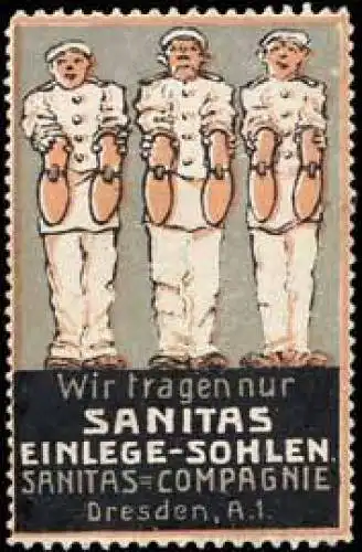 Soldaten mit Sanitas Einlege-Sohlen