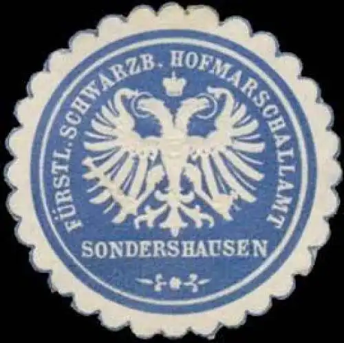 FÃ¼rstl. Scharzb. Hofmarschallamt Sondershausen