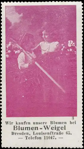 Junge und MÃ¤dchen mit Blumen