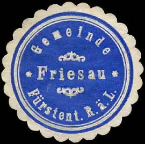 Gemeinde Friesau - FÃ¼rstenthum R. Ã¤. L