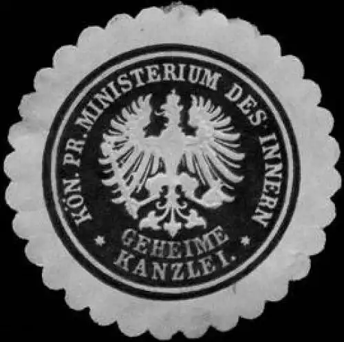 KÃ¶n. Pr. Ministerium des Innern - Geheime Kanzlei