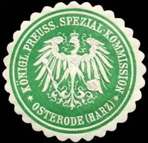 KÃ¶nigl. Preuss. Spezial-Kommission Osterode (Harz)