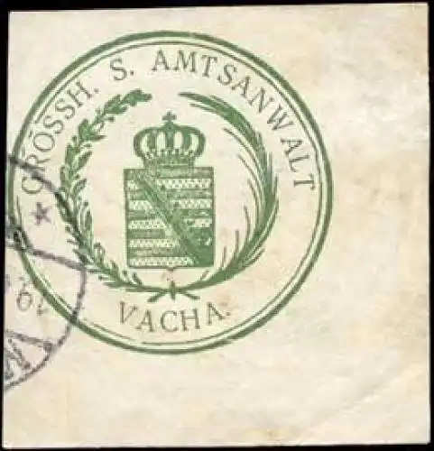 Grossh. Säch. Amtsanwalt Vacha