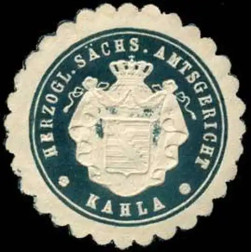 Herzogl. SÃ¤chs. Amtsgericht Kahla