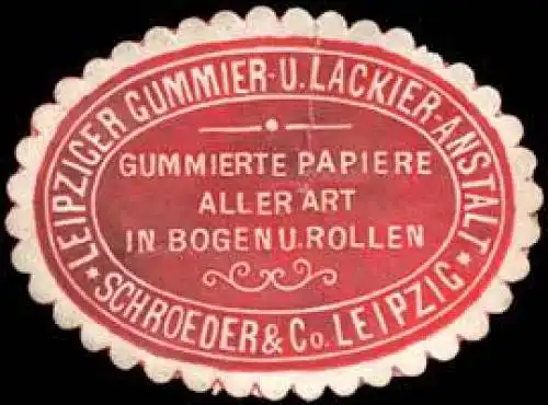 Leipziger Gummier- und Lackier-Anstalt Schroeder & Co