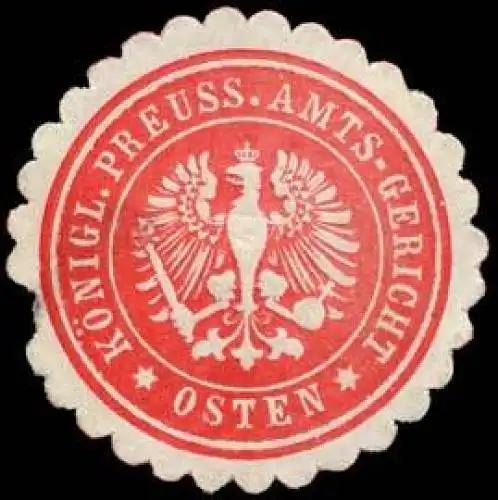 KÃ¶nigl. Preuss. Amts-Gericht Osten