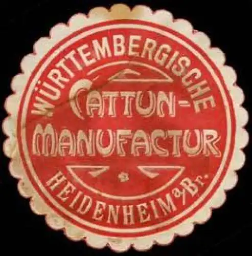 WÃ¼rttembergische Cattun-Manufactur - Heidenheim a. Brenz
