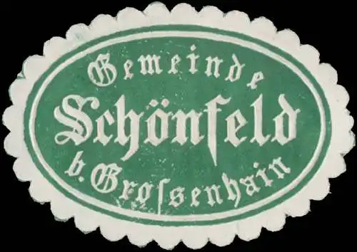 Gemeinde SchÃ¶nfeld bei GroÃenhain