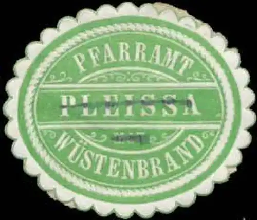 Pfarramt Pleissa mit WÃ¼stenbrand