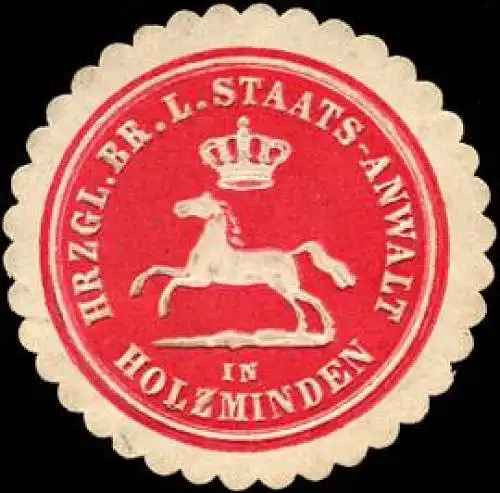 H. Br. L. Staats-Anwalt in Holzminden