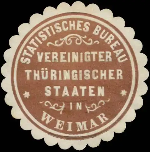 Statistisches Bureau Vereinigter ThÃ¼ringischer Staaten in Weimar