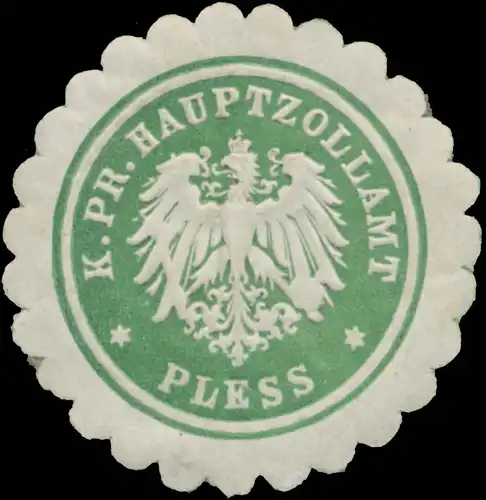 K.Pr. Hauptzollamt Pless (Schlesien)