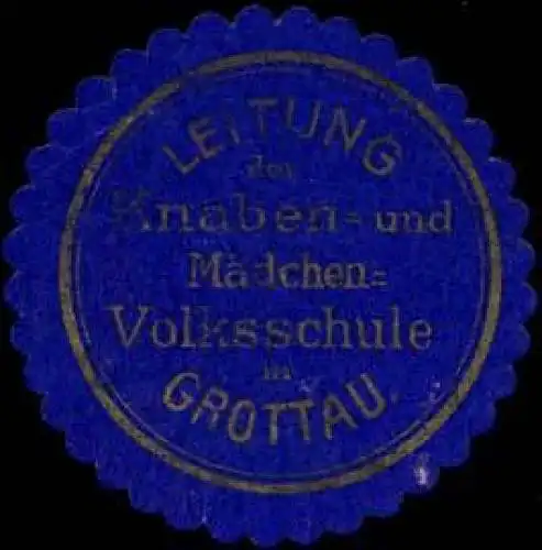 Leitung der Knaben- und MÃ¤dchen-Volksschule in Grottau