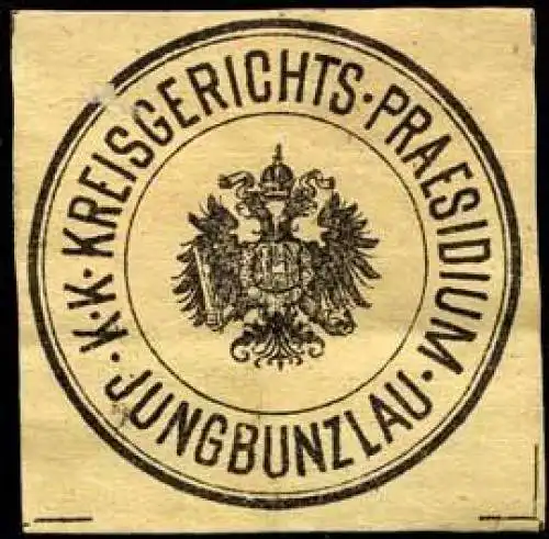 K.K. Kreisgerichts-Praesidium - Jungbunzlau