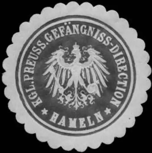 K.Pr. GefÃ¤ngniss-Direction Hameln
