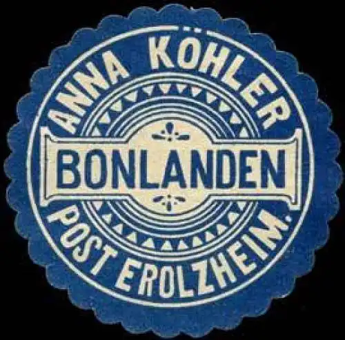 Anna KÃ¶hler Bonlanden - Post Erolzheim