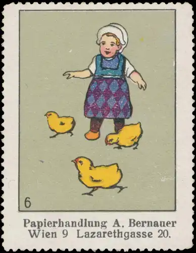 Kind spielt mit KÃ¼ken