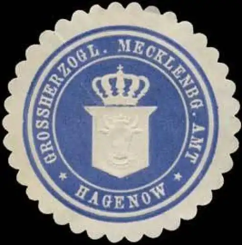 Grossherzogl. Mecklenb. Amt Hagenow