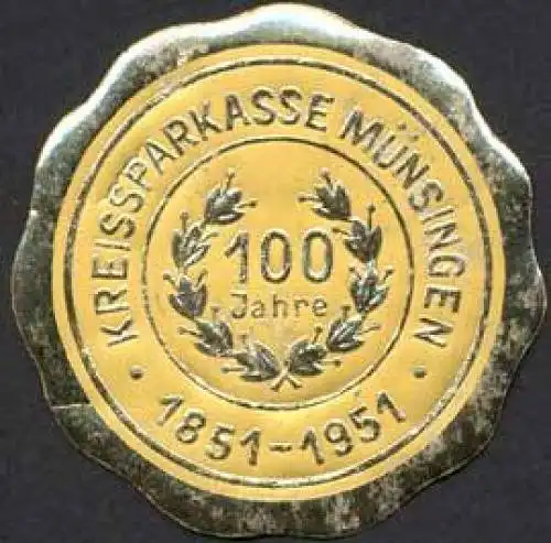 100 Jahre Kreissparkasse MÃ¼nsingen