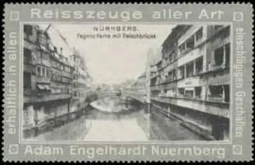 Pegnitz-Partie mit FleischbrÃ¼cke