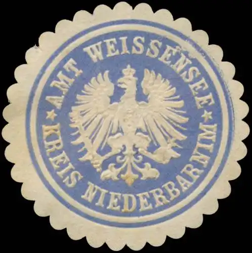 Amt WeiÃensee Kreis Niederbarnim