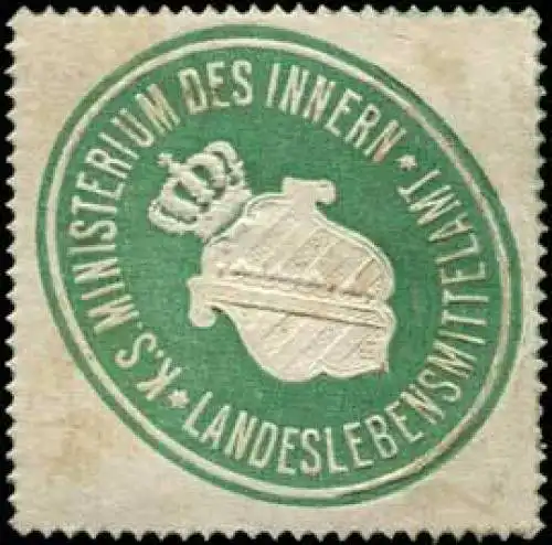 K.S. Ministerium des Innern - Landeslebensmittelamt