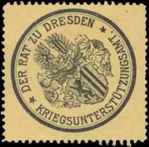 Der Rat zu Dresden KriegsunterstÃ¼tzungsamt