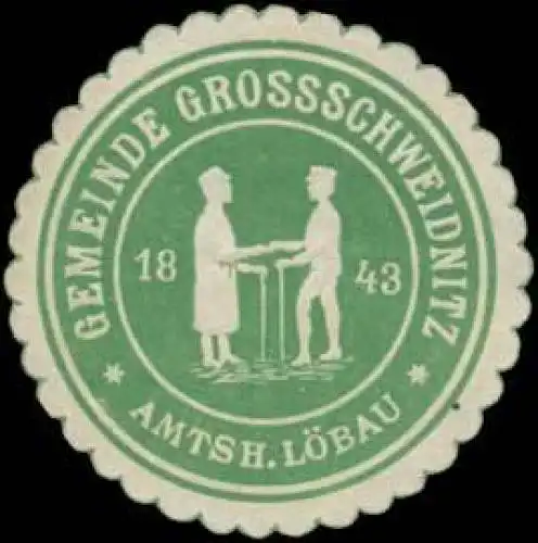 Gemeinde GroÃschweidnitz Amtsh. Löbau 1843