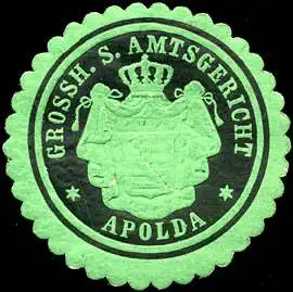 Gr. Sächsisches Amtsgericht Apolda