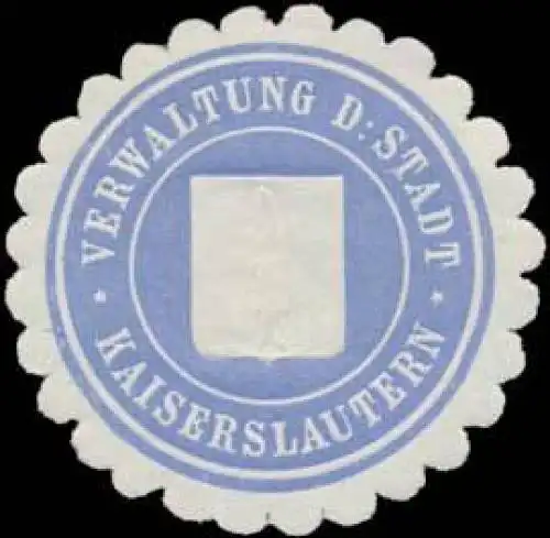 Verwaltung der Stadt Kaiserslautern