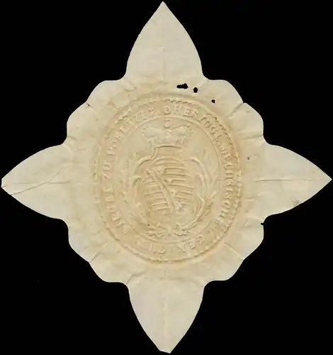 Herz. SÃ¤chs. Gerichts Siegel zu Poeltzig (PÃ¶ltzig)