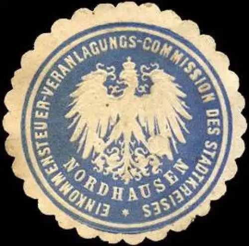 Einkommensteuer - Veranlagungs - Commission des Stadtkreises - Nordhausen