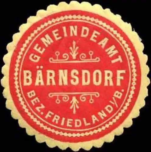 Gemeindeamt BÃ¤rnsdorf - Bez. Friedland/BÃ¶hmen