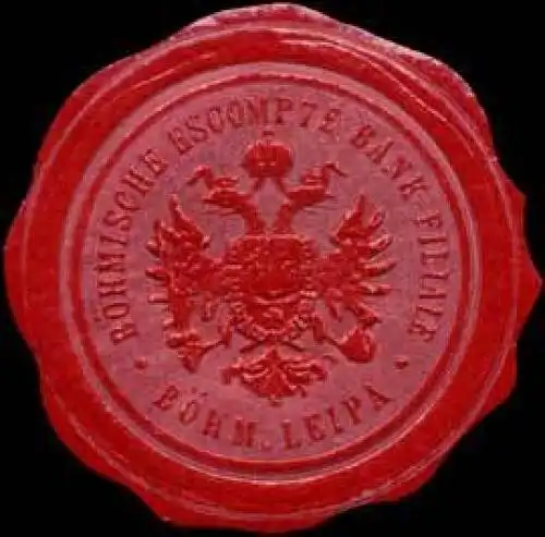 BÃ¶hmische Escompte Bank Filiale BÃ¶hm. Leipa