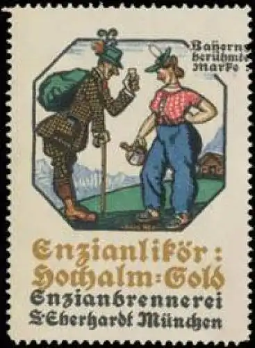 EnzianlikÃ¶r Hochalm-Gold fÃ¼r Wanderer