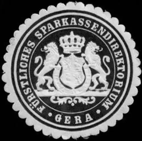 FÃ¼rstliches Sparkassendirektorium Gera