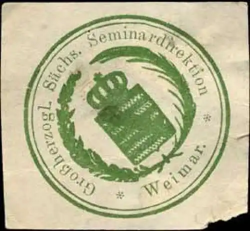GroÃherzogl. SÃ¤chs. Seminardirektion Weimar