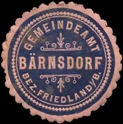 Gemeindeamt BÃ¤rnsdorf Bez. Friedland/BÃ¶hmen