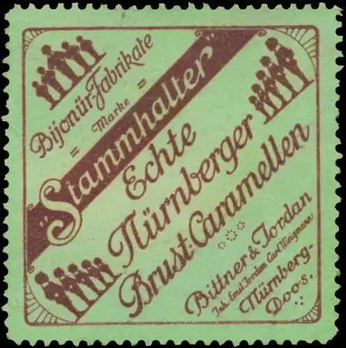 Echte Nürnberger Brust-Caramellen Marke Stammhalter