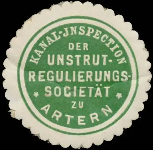 Kanal-Inspection der Unstrut-RegulierungssocietÃ¤t zu Artern