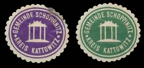 Schoppinitz bei Kattowitz Siegelmarken