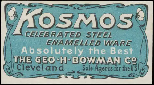 Kosmos Stahl celebrated Steel enamelled Ware