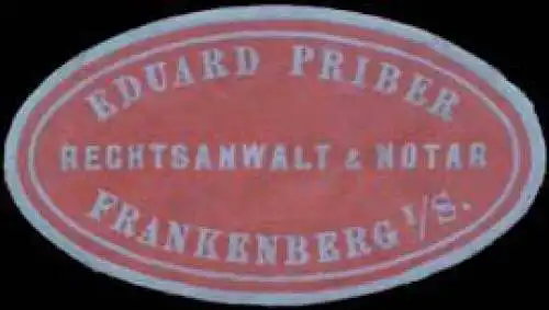 Rechtsanwalt & Notar Eduard Priber-Frankenberg/S