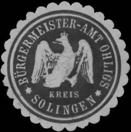 BÃ¼rgermeister-Amt Ohligs Kreis Solingen