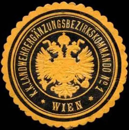 K.K. LandwehrergÃ¤nzungsbezirkskommando No. 1 Wien