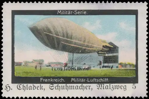 Zeppelin MilitÃ¤r-Luftschiff Frankreich
