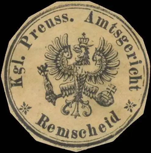 K. Pr. Amtsgericht Remscheid